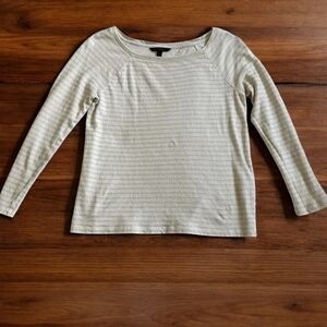 Banana Republic Cream Long Sleeve Tee